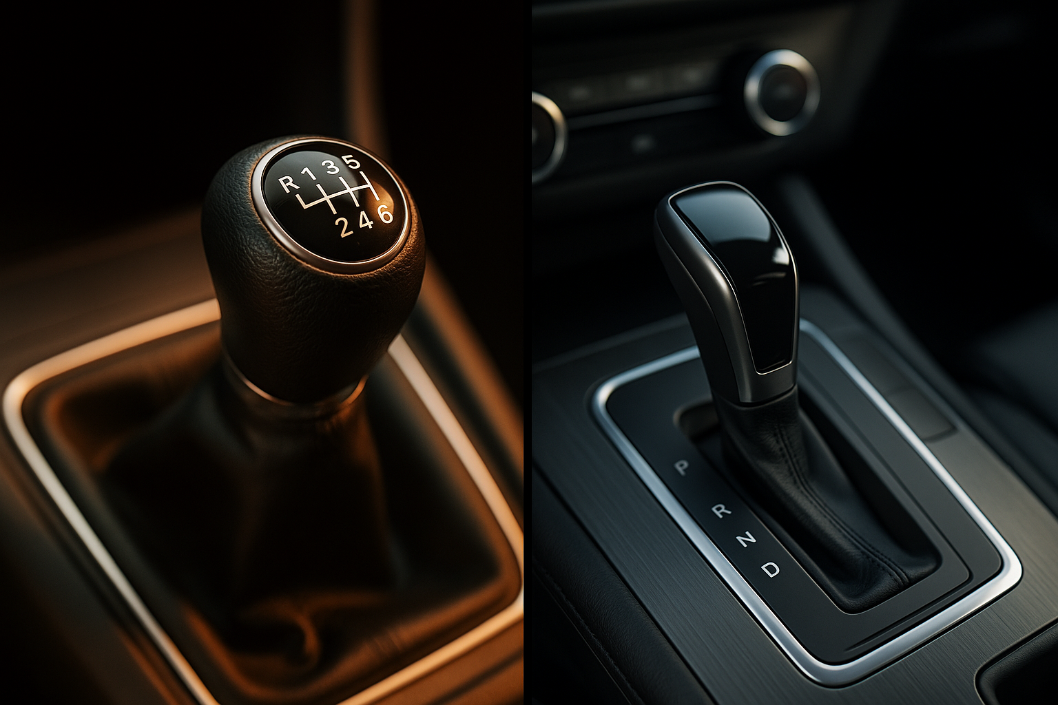 Comparativa entre cambio manual y cambio automático en coches de renting en España