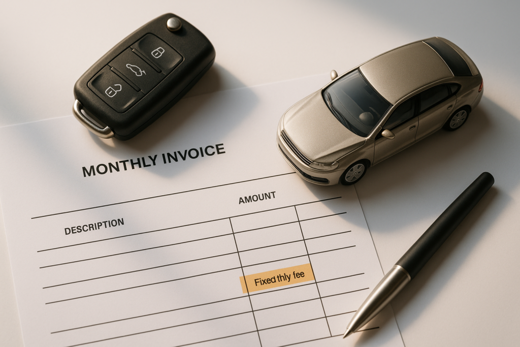 Cuota mensual del renting de coches todo incluido: contrato, llave y factura fija sin sorpresas