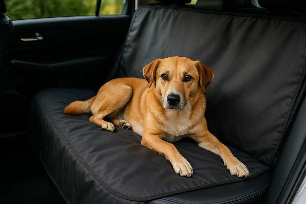 Funda protectora impermeable para asientos de coche de renting con perro a bordo
