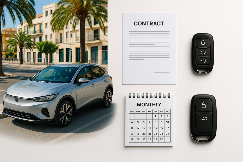 Renting de coche eléctrico en España con cuota mensual fija sin entrada y todo incluido